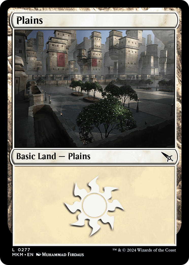 Plains (0277) (MKM-277) [Murders at Karlov Manor] MTG Single Murders at Karlov Manor