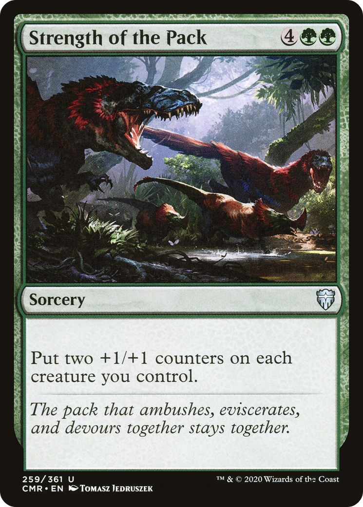 Strength of the Pack (CMR-259) [Commander Legends] Foil MTG Single Wizards of the Coast