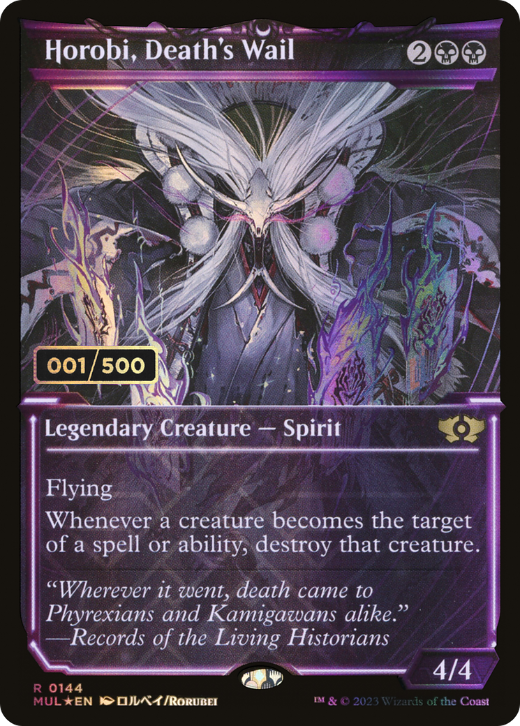 Horobi, Death's Wail (MUL-144Z) [Multiverse Legends] (Showcase) Foil MTG Single Wizards of the Coast