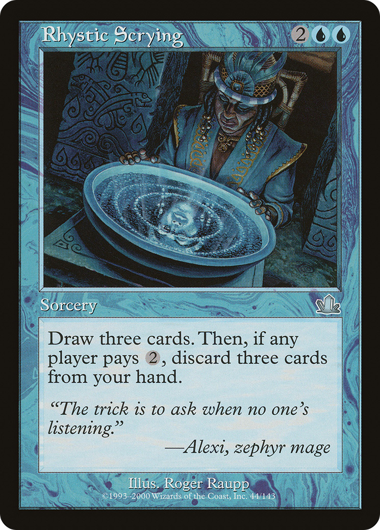 Rhystic Scrying (PCY-044) [Prophecy] Foil MTG Single Wizards of the Coast