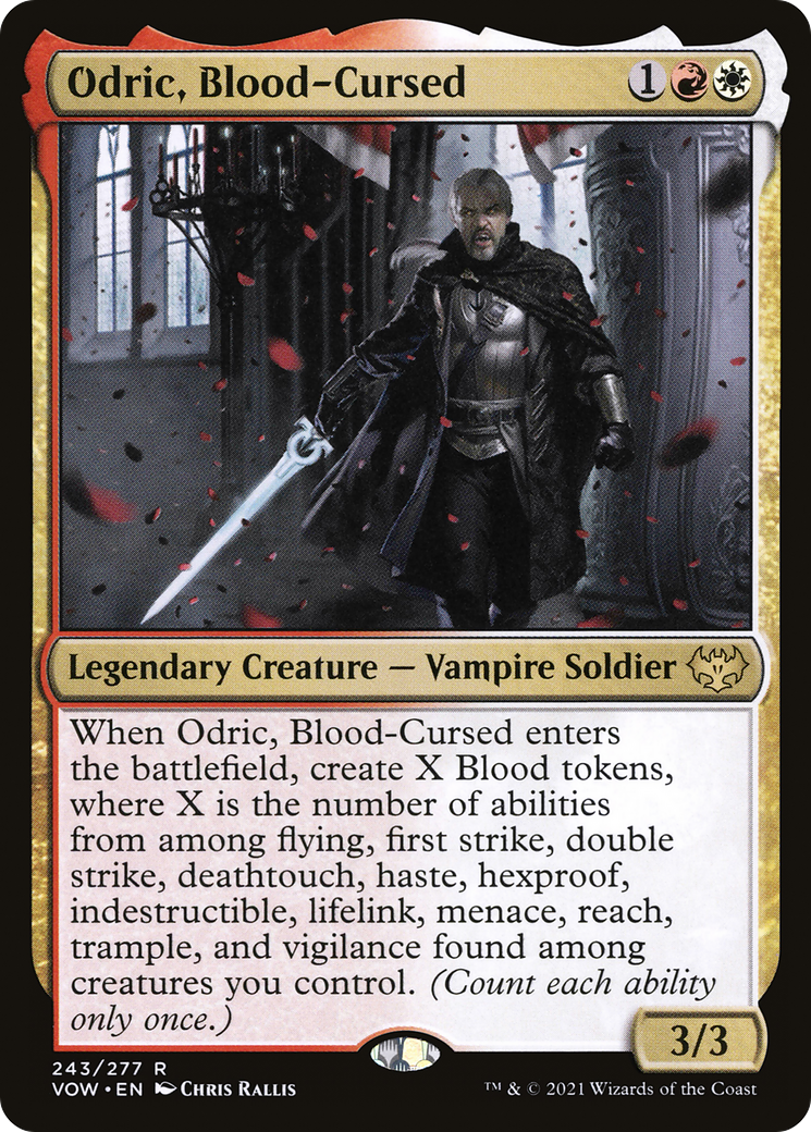 Odric, Blood-Cursed (VOW-243) [Innistrad: Crimson Vow] Foil MTG Single Wizards of the Coast