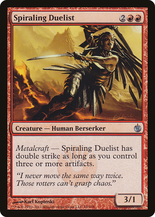 Spiraling Duelist (MBS-076) [Mirrodin Besieged] MTG Single Wizards of the Coast