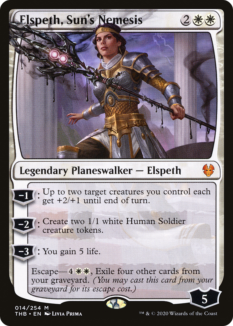 Elspeth, Sun's Nemesis (THB-014) [Theros Beyond Death] Foil MTG Single Wizards of the Coast