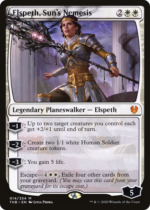 Elspeth, Sun's Nemesis (THB-014) [Theros Beyond Death] MTG Single Wizards of the Coast