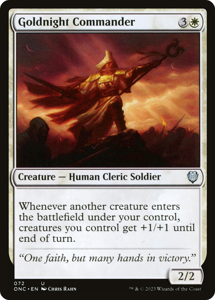 Goldnight Commander (ONC-072) [Phyrexia: All Will Be One Commander] MTG Single Wizards of the Coast