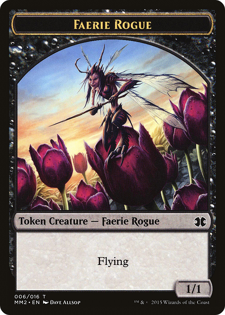 Faerie Rogue Token (MM2-006) [Tokens] Modern Masters 2015 Tokens MTG Single Wizards of the Coast