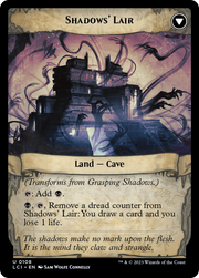 Grasping Shadows (LCI-108) [The Lost Caverns of Ixalan] Foil MTG Single Wizards of the Coast