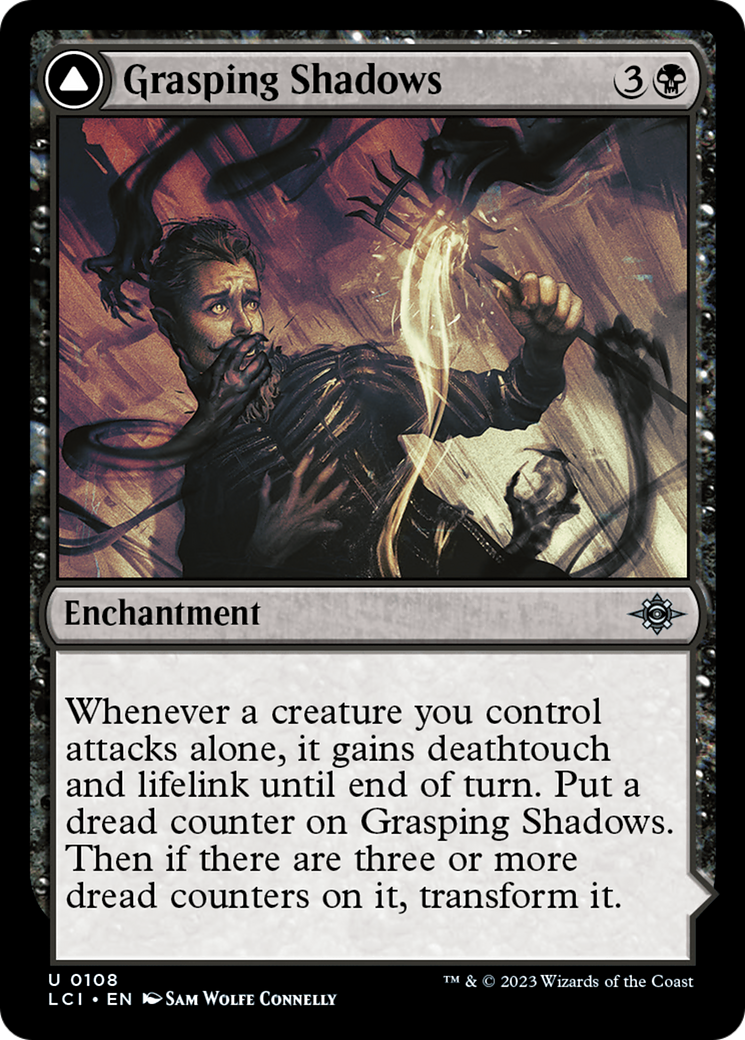 Grasping Shadows (LCI-108) [The Lost Caverns of Ixalan] Foil MTG Single Wizards of the Coast