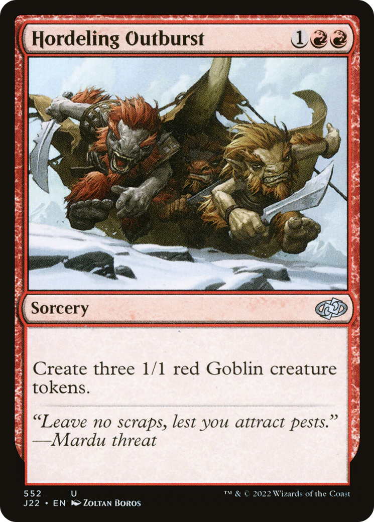 Hordeling Outburst (J22-552) [Jumpstart 2022] MTG Single Wizards of the Coast