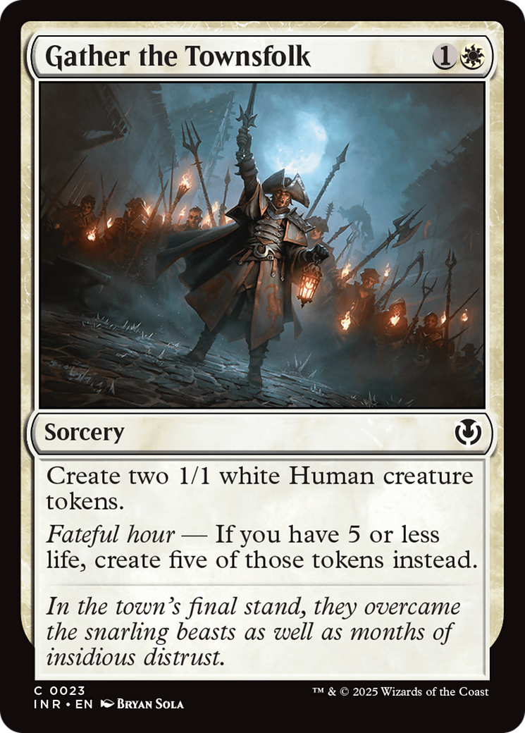 Gather the Townsfolk (INR-023) [Innistrad Remastered] Foil MTG Single Wizards of the Coast
