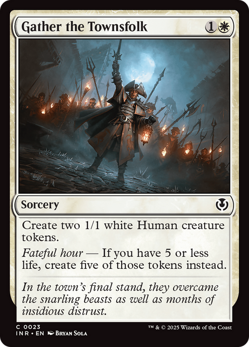 Gather the Townsfolk (INR-023) [Innistrad Remastered] Foil MTG Single Wizards of the Coast
