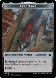 Cragflame // Starscape Cleric Double-Sided Token [Tokens] Bloomburrow Tokens MTG Single Magic: The Gathering
