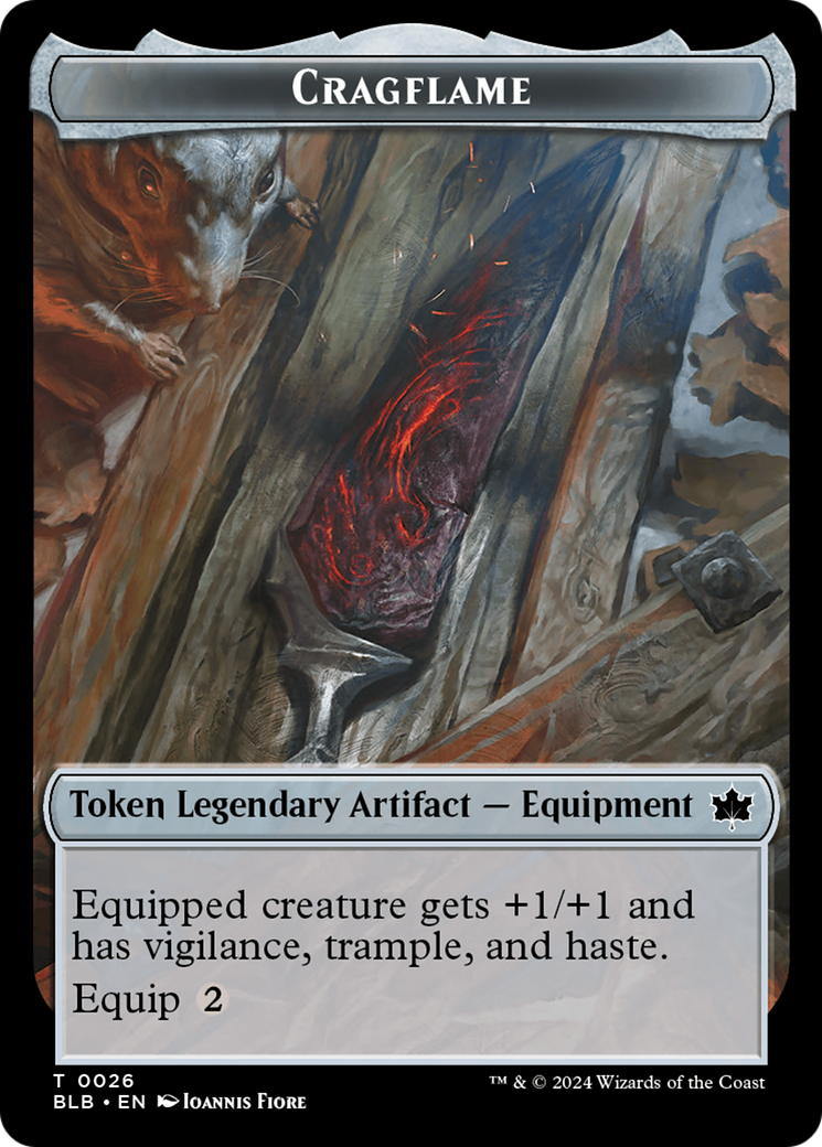 Cragflame // Starscape Cleric Double-Sided Token [Tokens] Bloomburrow Tokens MTG Single Magic: The Gathering