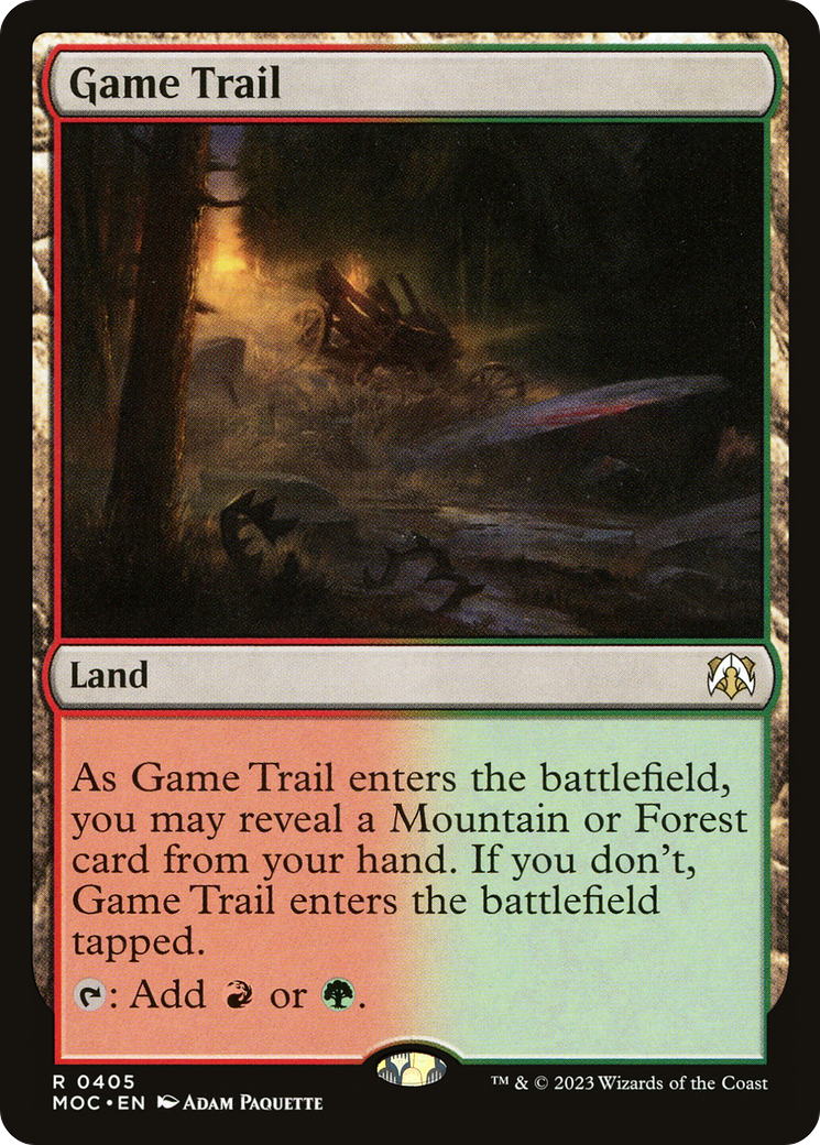 Game Trail (MOC-405) [March of the Machine Commander] MTG Single Wizards of the Coast