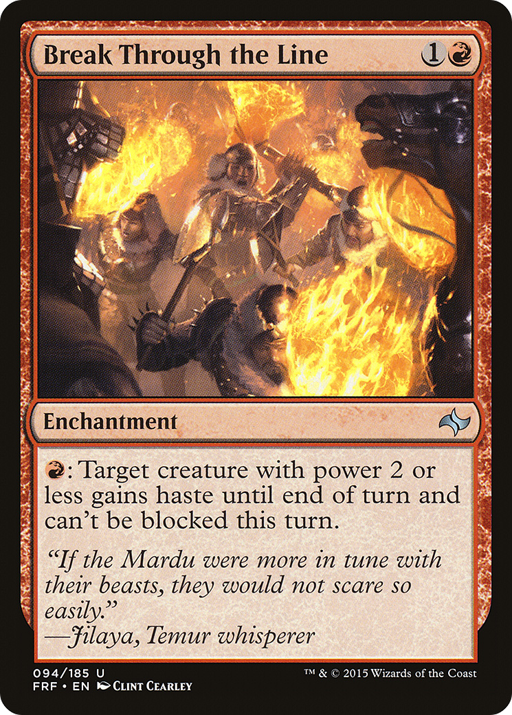 Break Through the Line (FRF-094) [Fate Reforged] Foil MTG Single Wizards of the Coast
