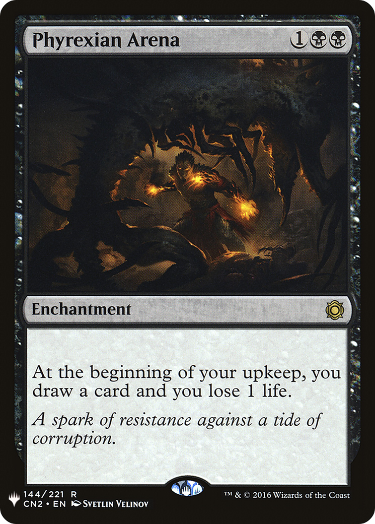 Phyrexian Arena (LIST-CN2-144) [Mystery Booster] The List MTG Single Wizards of the Coast