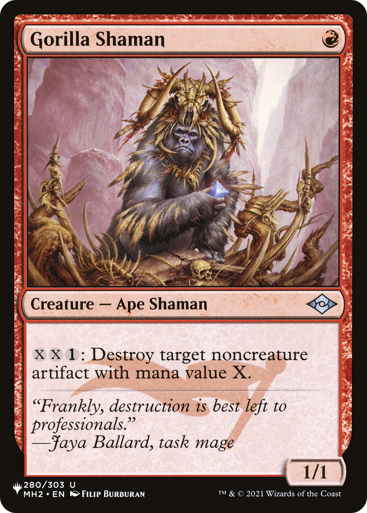 Gorilla Shaman (LIST-MH2-280) [Mystery Booster] The List MTG Single Wizards of the Coast