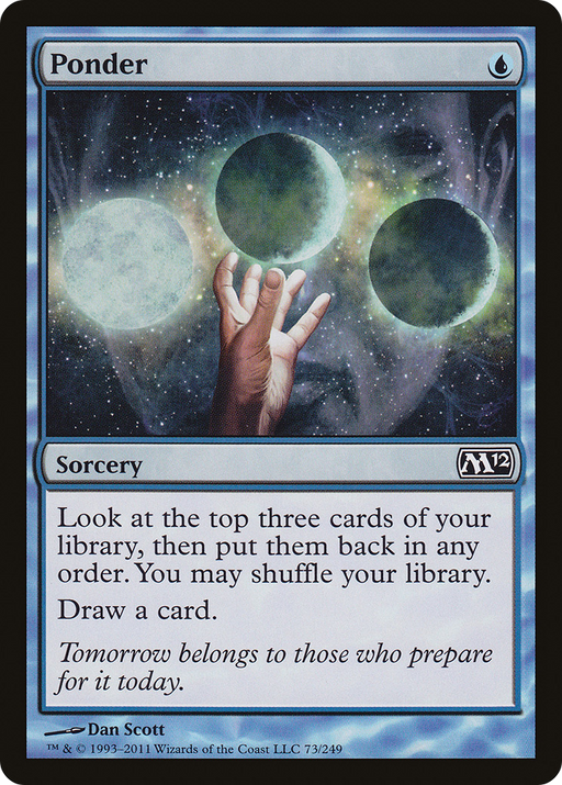 Ponder (M12-073) [Magic 2012] MTG Single Wizards of the Coast