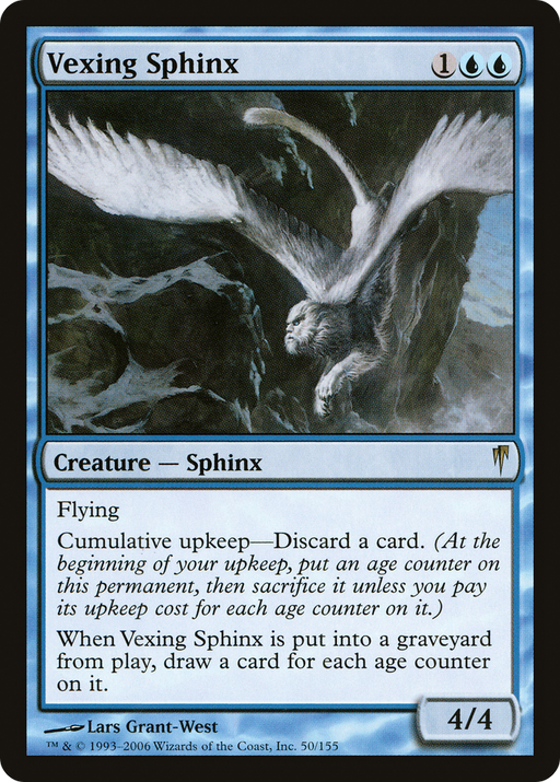 Vexing Sphinx (CSP-050) [Coldsnap] Foil MTG Single Wizards of the Coast