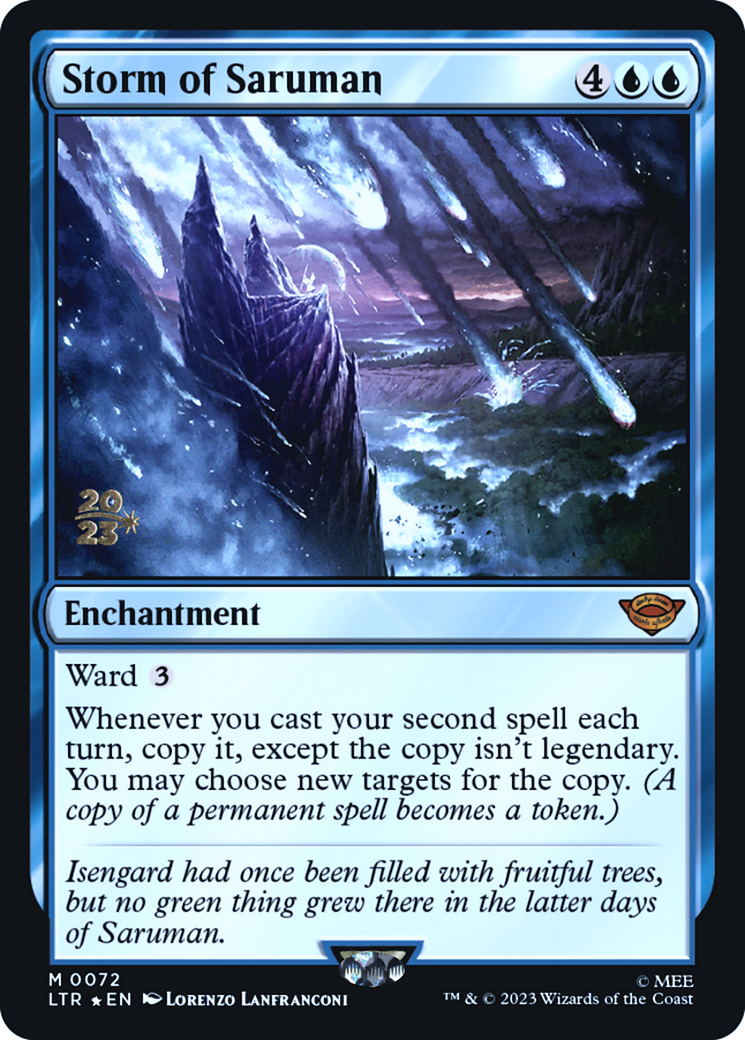 Storm of Saruman (PRE-072) [Tales of Middle-earth Promos] Foil MTG Single Wizards of the Coast