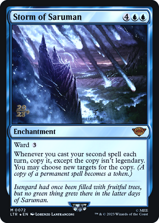 Storm of Saruman (PRE-072) [Tales of Middle-earth Promos] Foil MTG Single Wizards of the Coast