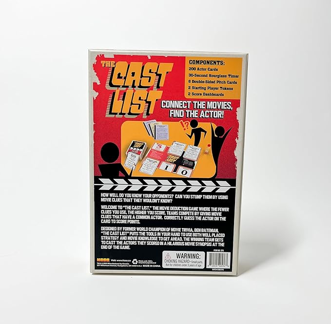 The Cast List Board Games Kess Co.