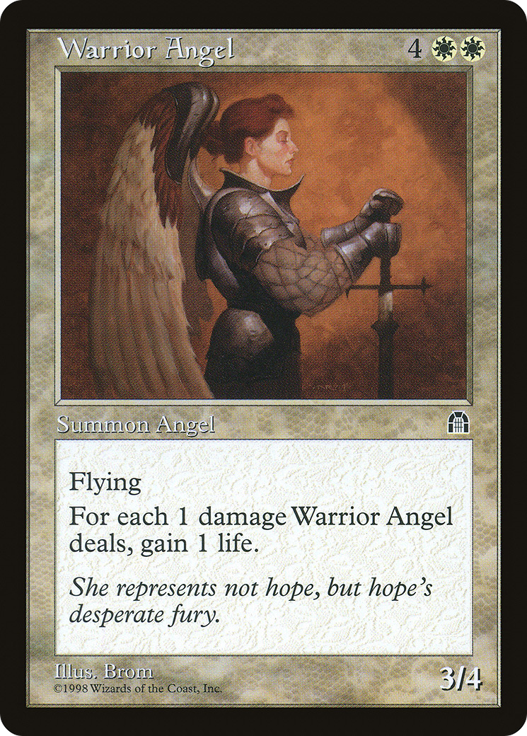 Warrior Angel (STH-024) [Stronghold] MTG Single Wizards of the Coast