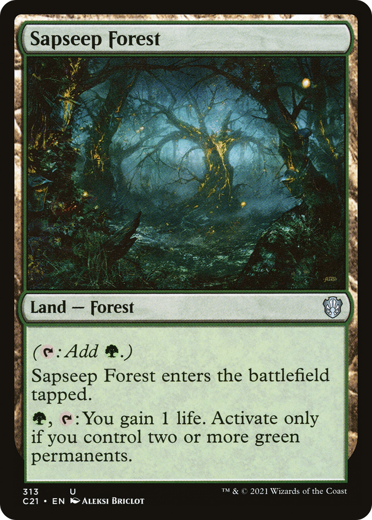 Sapseep Forest (C21-313) [Commander 2021] MTG Single Wizards of the Coast