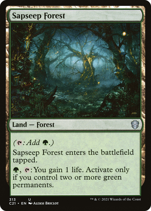 Sapseep Forest (C21-313) [Commander 2021] MTG Single Wizards of the Coast