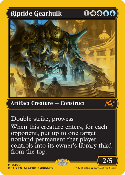 Riptide Gearhulk (First-Place Foil) (DFT-490) [Aetherdrift] Foil MTG Single Wizards of the Coast