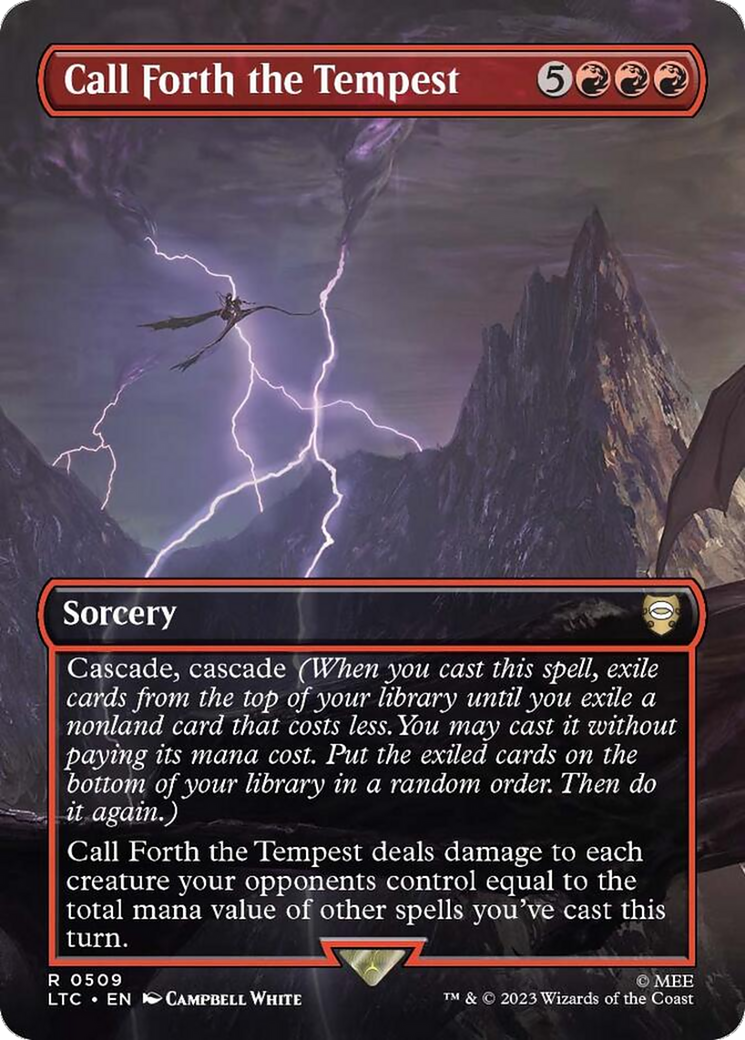 Call Forth the Tempest (LTC-509) [Tales of Middle-earth Commander] (Borderless) MTG Single Wizards of the Coast