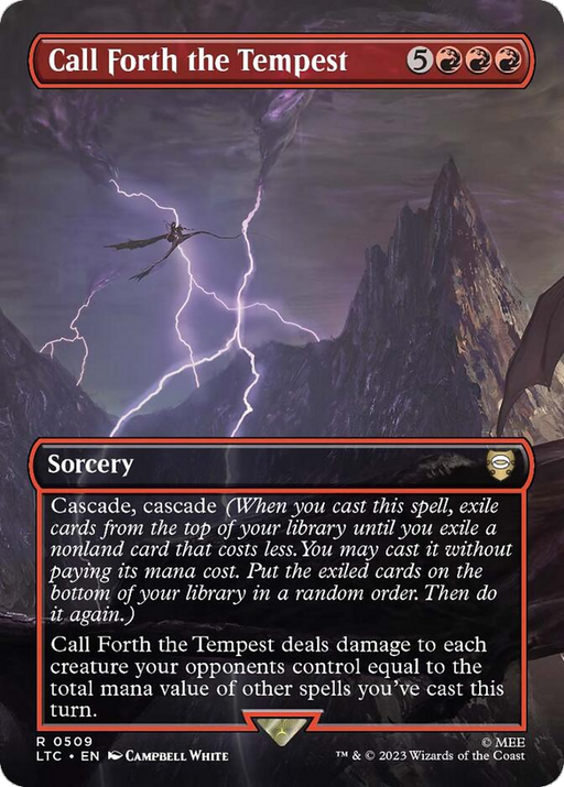 Call Forth the Tempest (LTC-509) [Tales of Middle-earth Commander] (Borderless) MTG Single Wizards of the Coast
