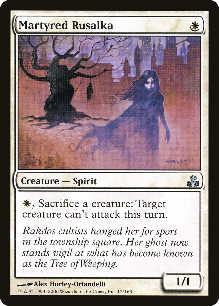 Martyred Rusalka (GPT-012) [Guildpact] Foil MTG Single Wizards of the Coast