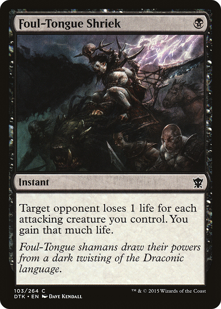 Foul-Tongue Shriek (DTK-103) [Dragons of Tarkir] Foil MTG Single Wizards of the Coast