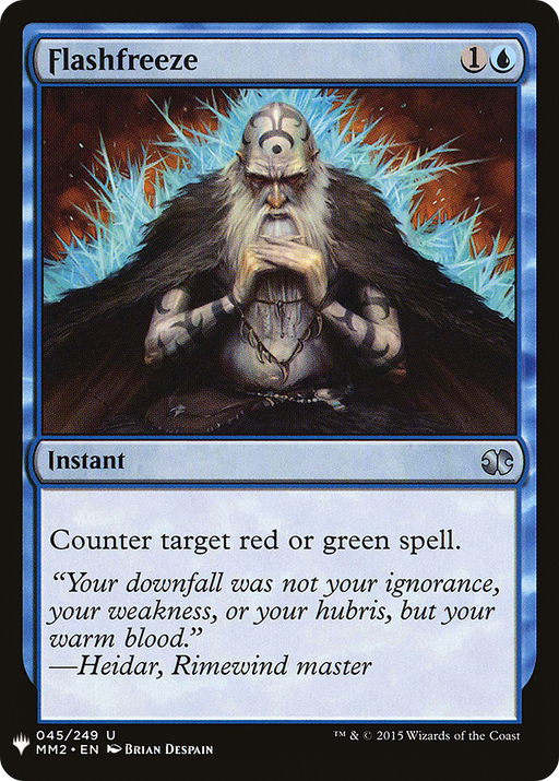 Flashfreeze (LIST-MM2-45) [Mystery Booster] The List MTG Single Wizards of the Coast
