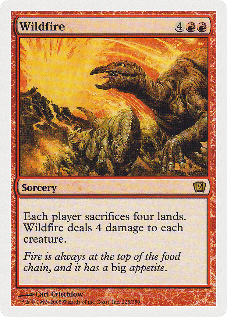Wildfire (9ED-228) [9th Edition] Foil MTG Single Wizards of the Coast