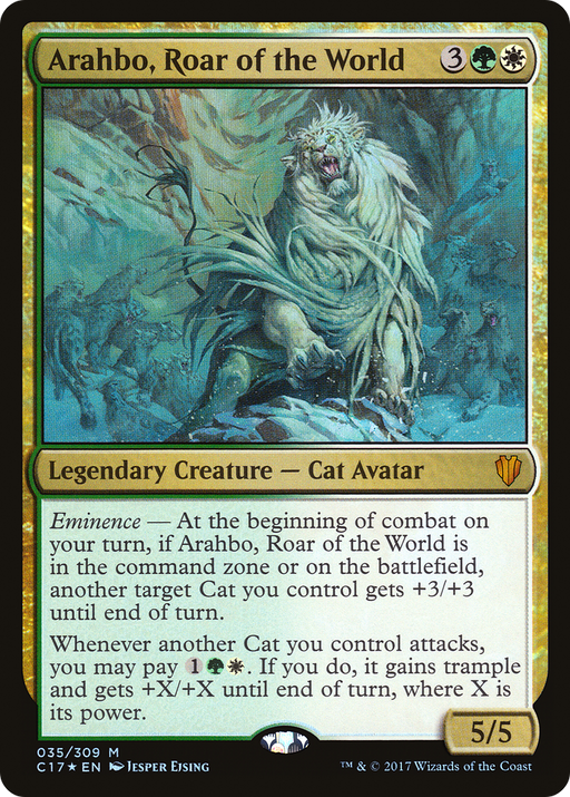 Arahbo, Roar of the World (C17-035) [Commander 2017] Foil MTG Single Wizards of the Coast