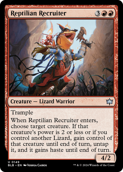 Reptilian Recruiter (BLB-149) [Bloomburrow] MTG Single Wizards of the Coast