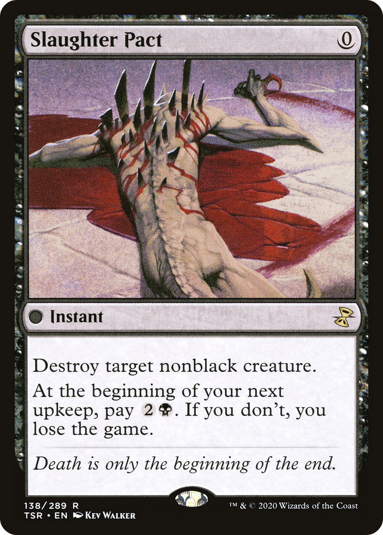 Slaughter Pact (TSR-138) [Time Spiral Remastered] MTG Single Wizards of the Coast