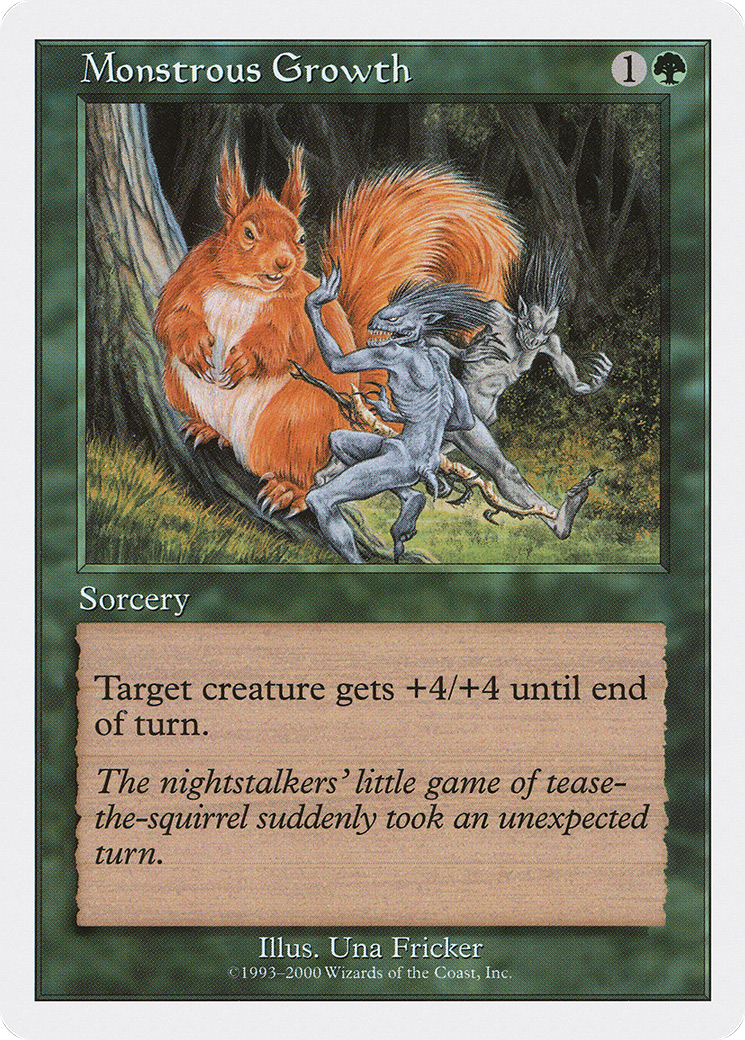 Monstrous Growth (S00-041) [Misc] Starter 2000 MTG Single Wizards of the Coast