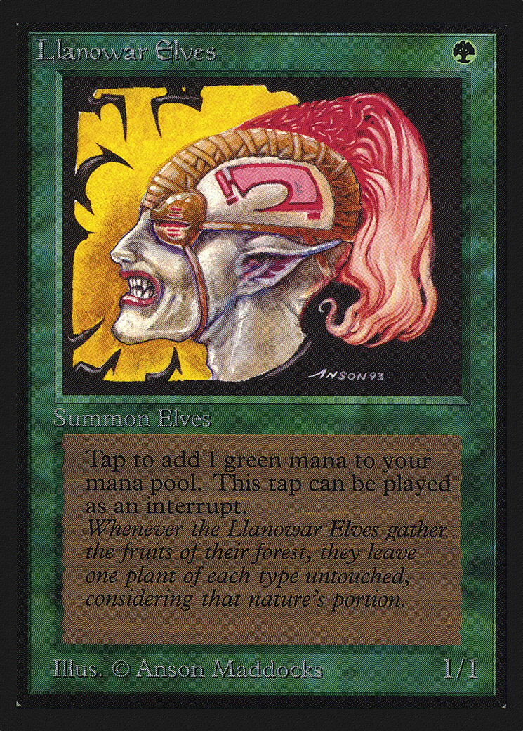Llanowar Elves (IED-211) [Intl. Collectors' Edition] MTG Single Wizards of the Coast