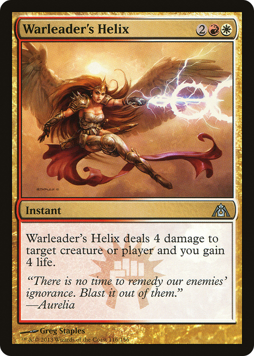 Warleader's Helix (DGM-116) [Dragon's Maze] MTG Single Wizards of the Coast