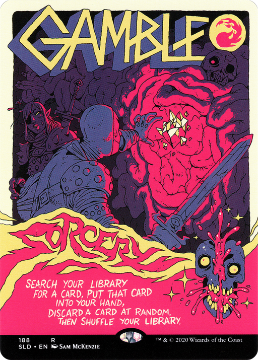 Gamble (SLD-188) [Secret Lair Drop] (Borderless) MTG Single Wizards of the Coast