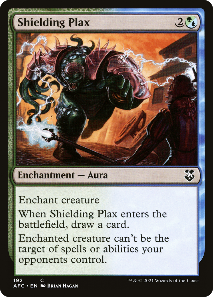 Shielding Plax (AFC-192) [Forgotten Realms Commander] MTG Single Wizards of the Coast