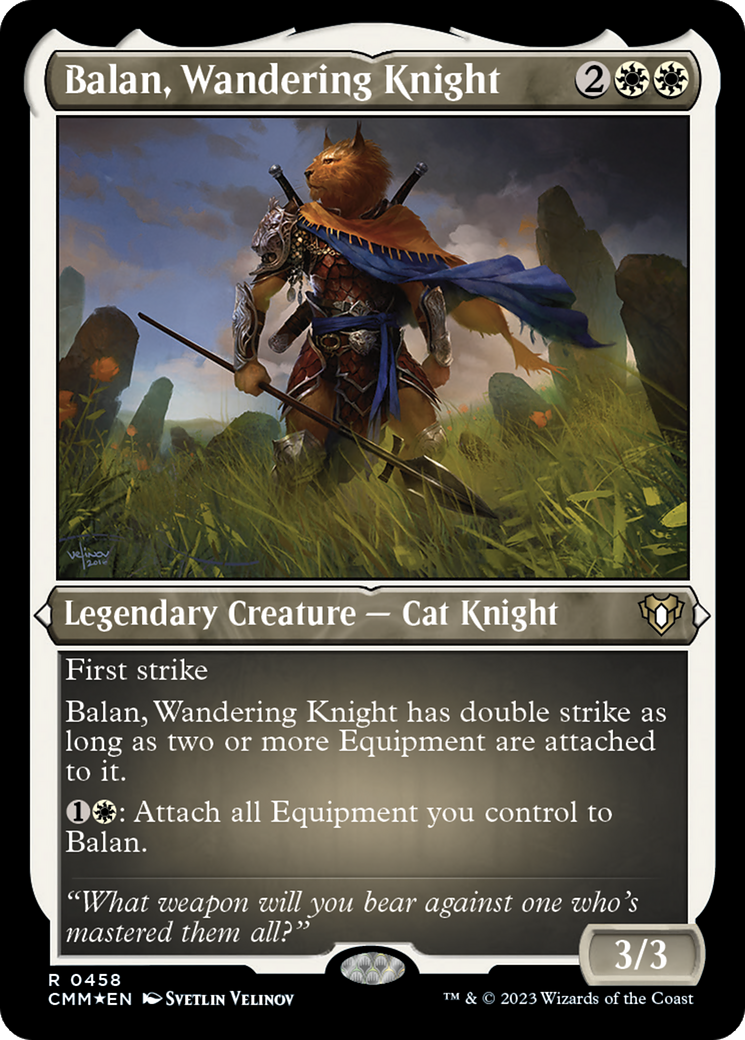 Balan, Wandering Knight (CMM-458) [Commander Masters] Etched Foil MTG Single Wizards of the Coast