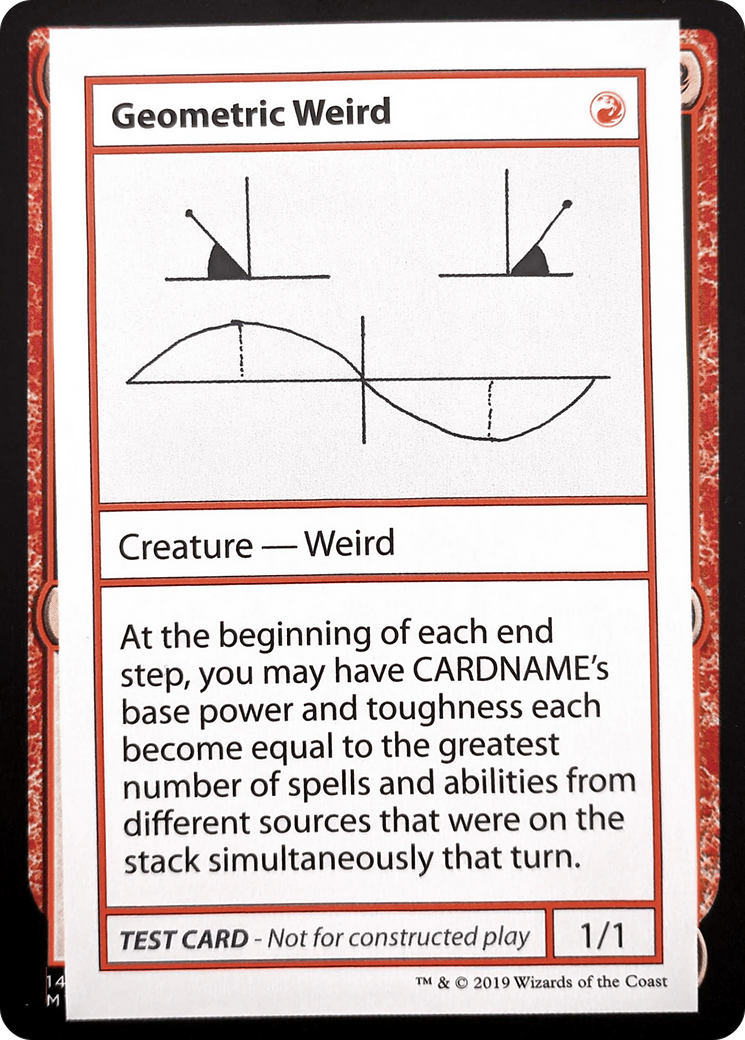 Geometric Weird (CMB1-069) [Mystery Booster] Playtest Cards 2021 MTG Single Wizards of the Coast