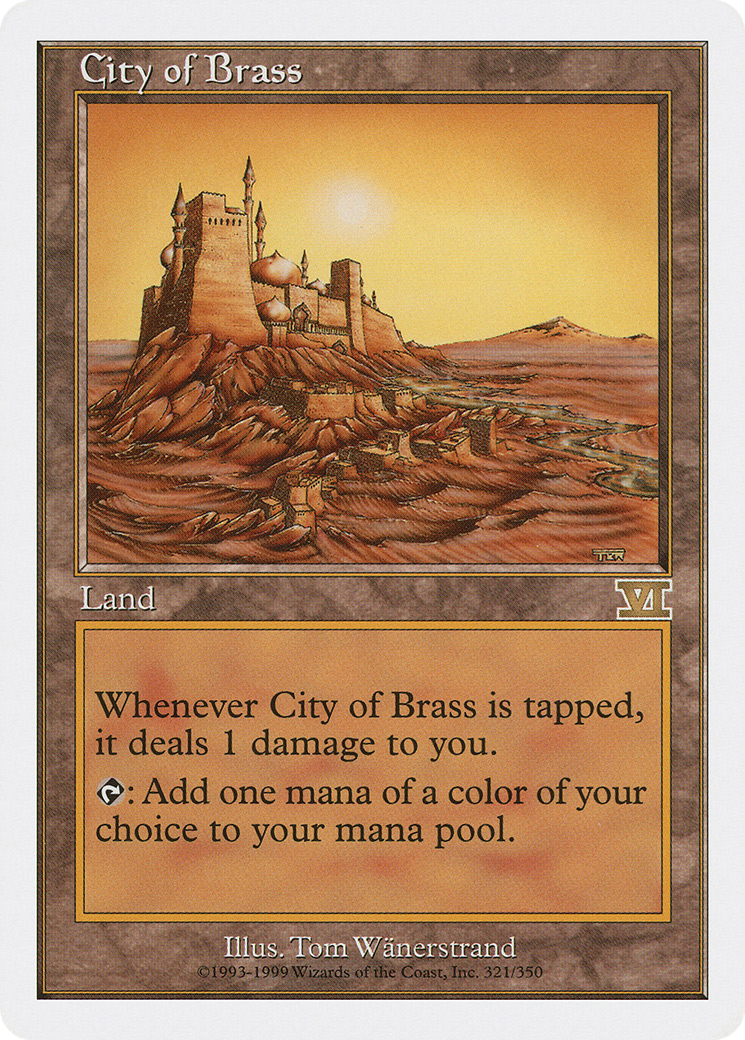 City of Brass (6ED-321) [Classic Sixth Edition] MTG Single Wizards of the Coast
