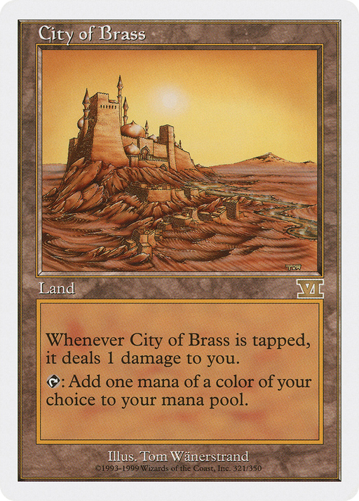 City of Brass (6ED-321) [Classic Sixth Edition] MTG Single Wizards of the Coast