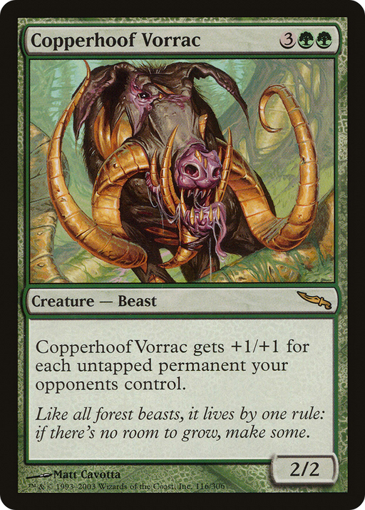 Copperhoof Vorrac (MRD-116) [Mirrodin] MTG Single Wizards of the Coast