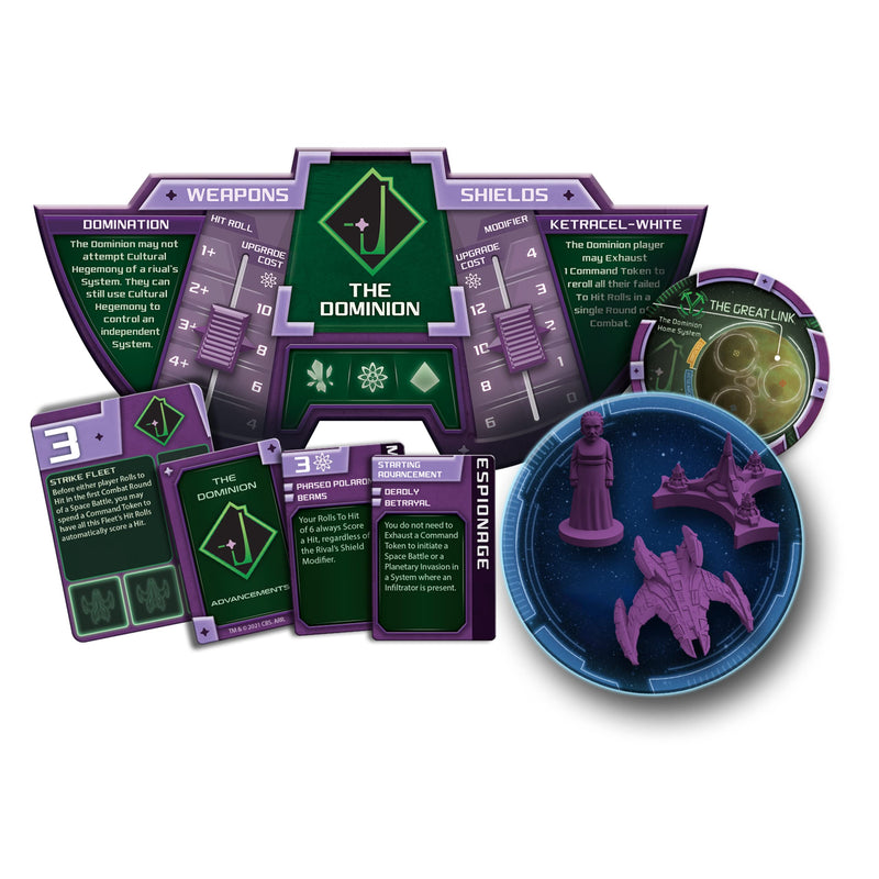 Star Trek Ascendancy Dominion War Expansion Board Games Gale Force Nine